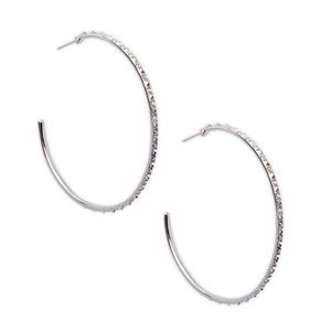 COPY - NWT Kendra Scott Val Silver Hoop Earrings